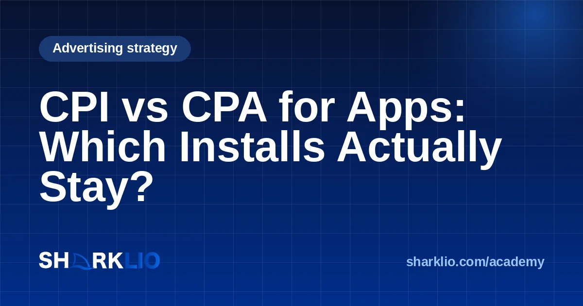 CPI vs CPA for Apps: Which Installs Actually Stay?