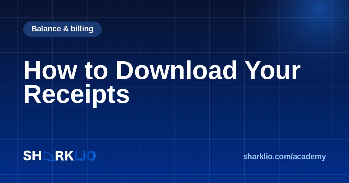 How to Download Your Receipts