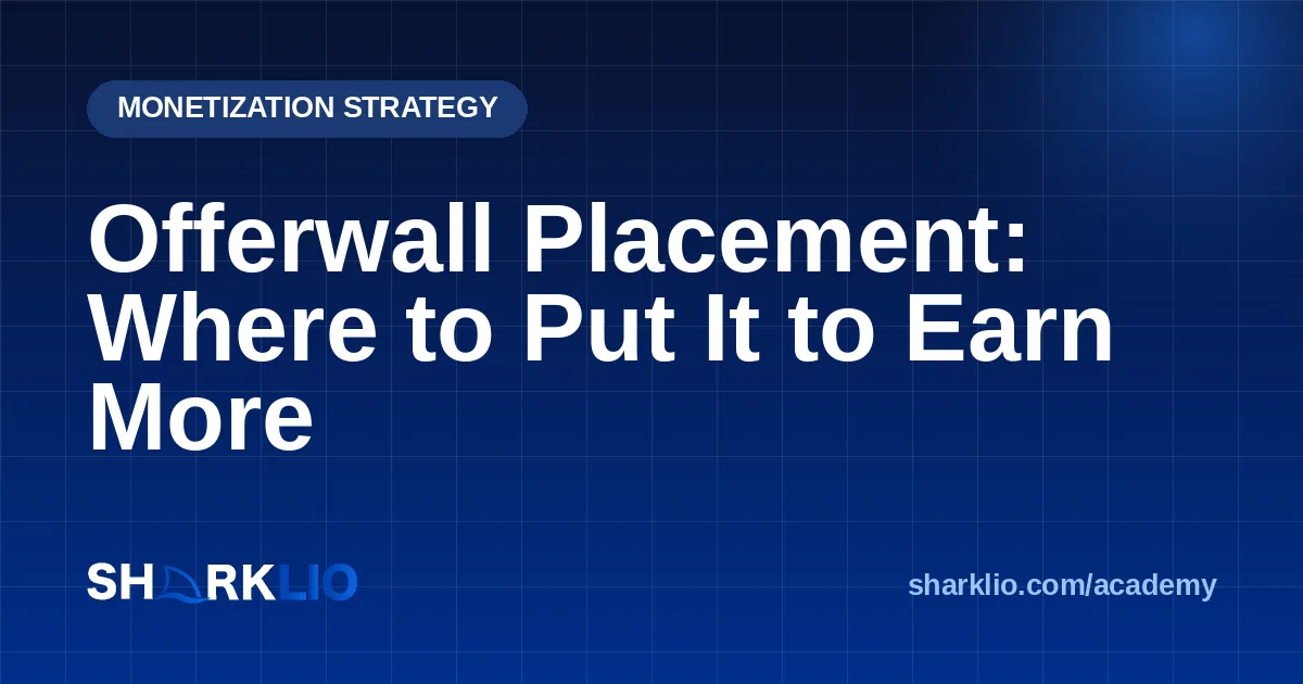 Offerwall Placement: Where to Put It to Earn More