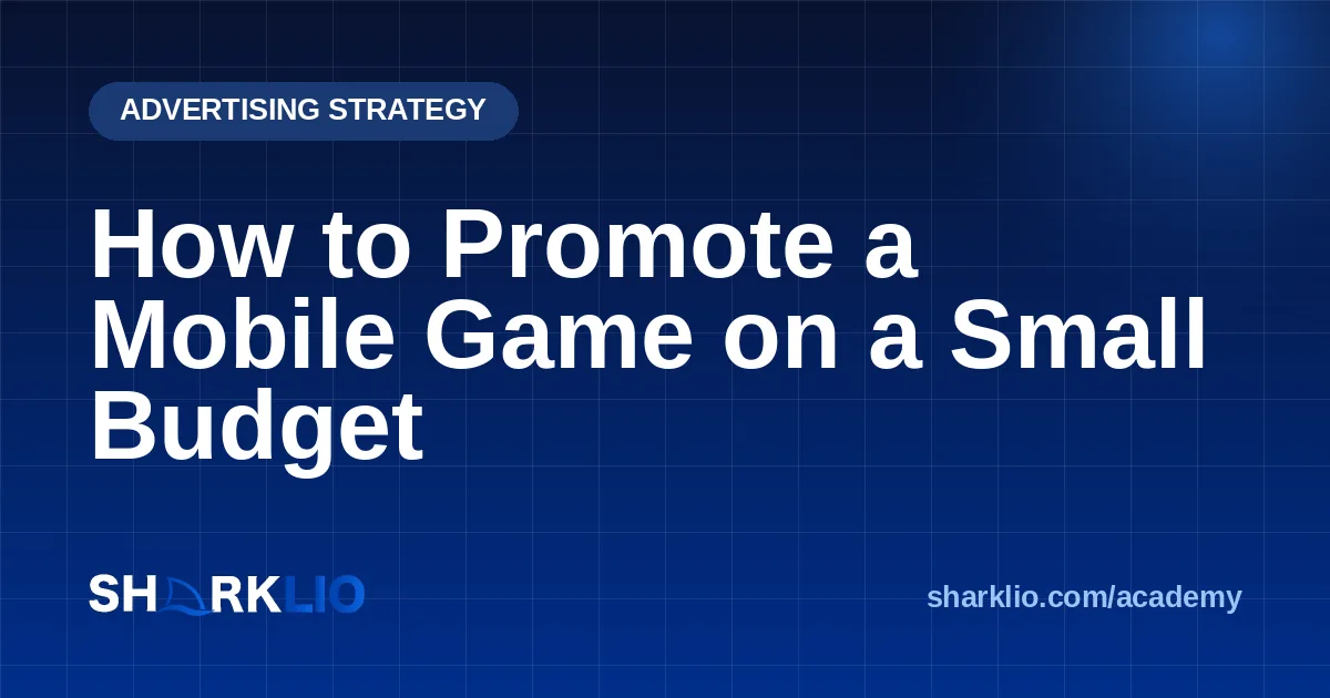 How to Promote a Mobile Game on a Small Budget