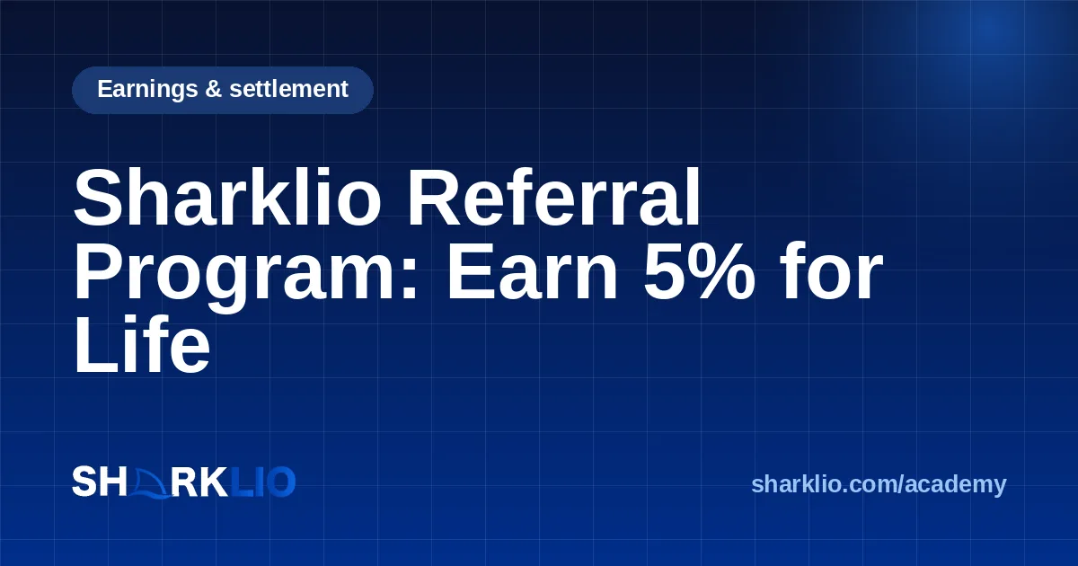 Sharklio Referral Program: Earn 5% for Life